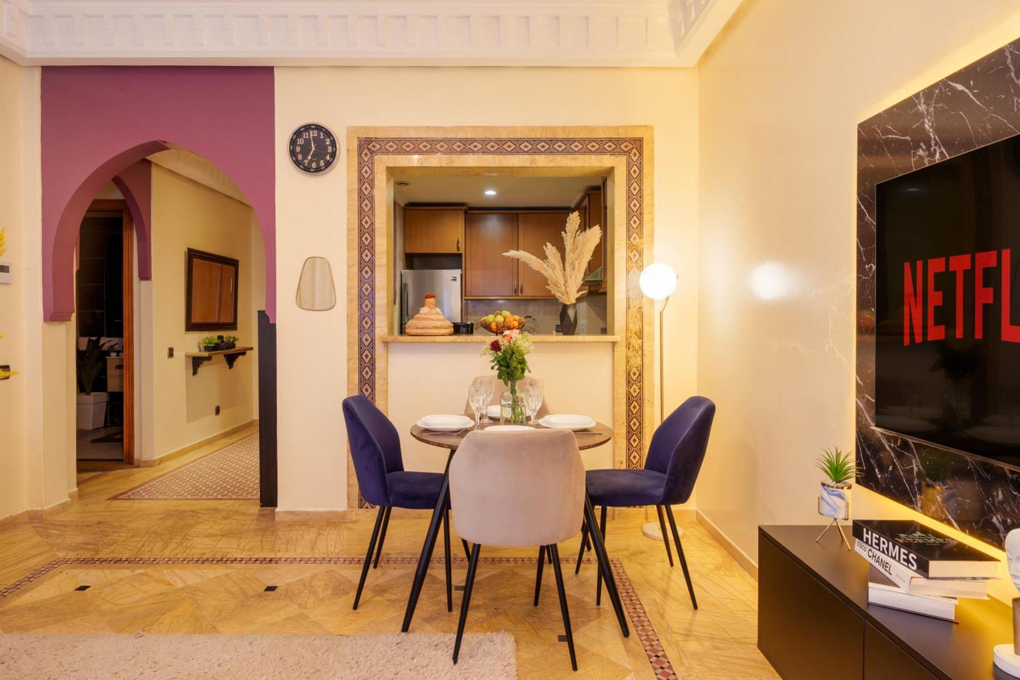 Appartement Haut Standing Gueliz Plaza Avec Vue Марракеш Экстерьер фото
