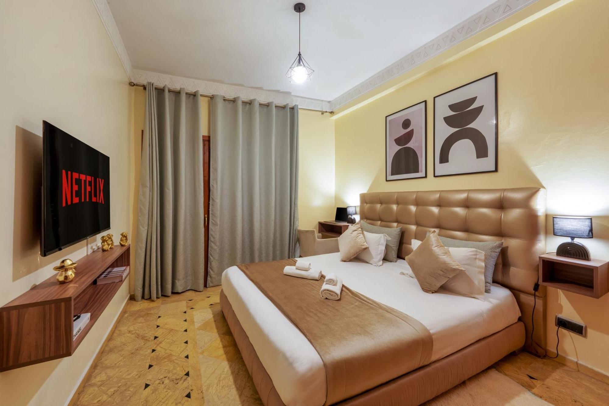 Appartement Haut Standing Gueliz Plaza Avec Vue Марракеш Экстерьер фото